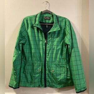 Lauren Ralph Lauren Windowpane Plaid Windbreaker